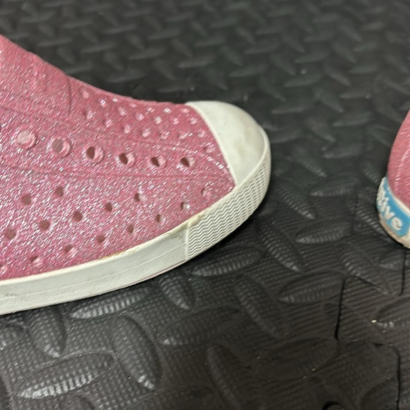 Native Jefferson girls C 12 Shoes glitter sparkly bling recyclable waterproof - Picture 4 of 5